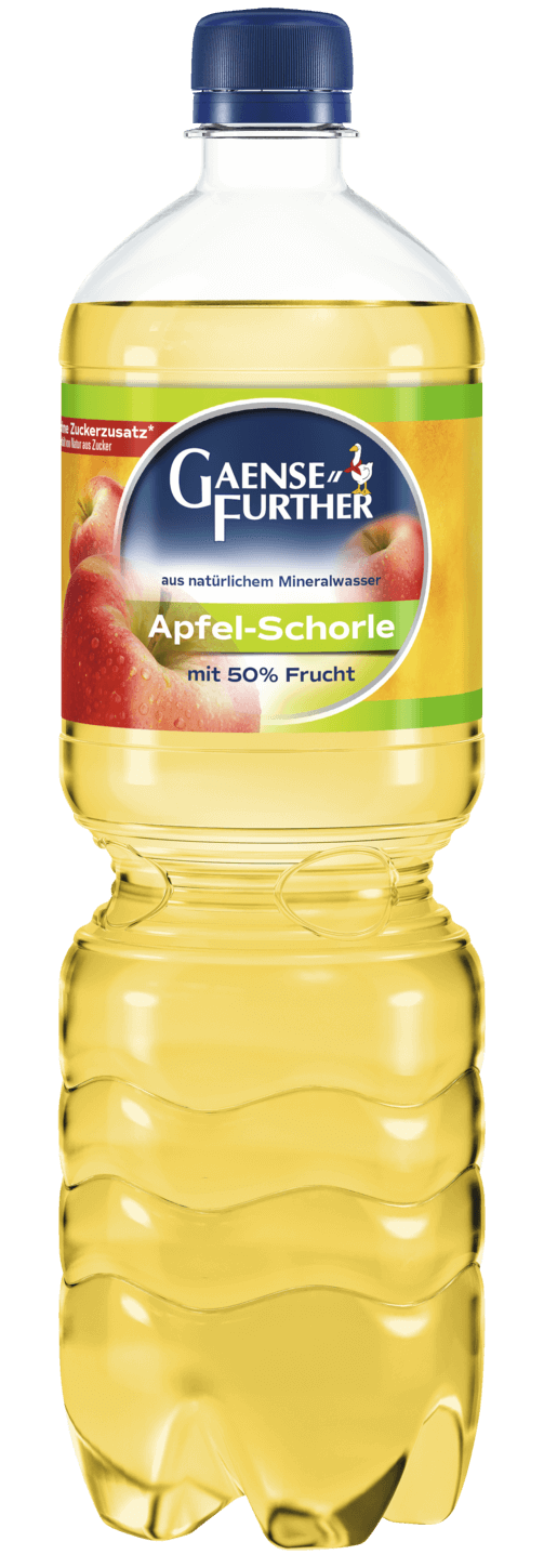 Gaensefurther Schloss Quelle Apfelschorle 12x1l PET