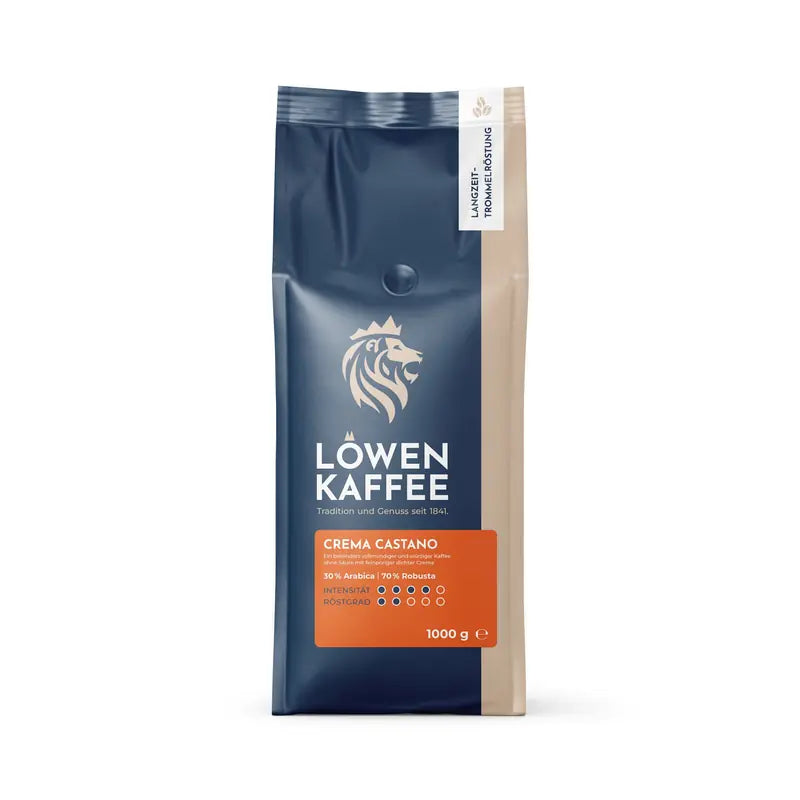 Löwenkaffee Crema Castano 1kg – Packung