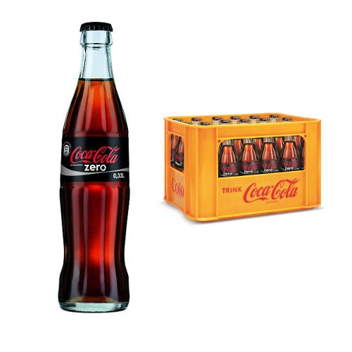 Coca-Cola zero sugar 24x0,33l Glas