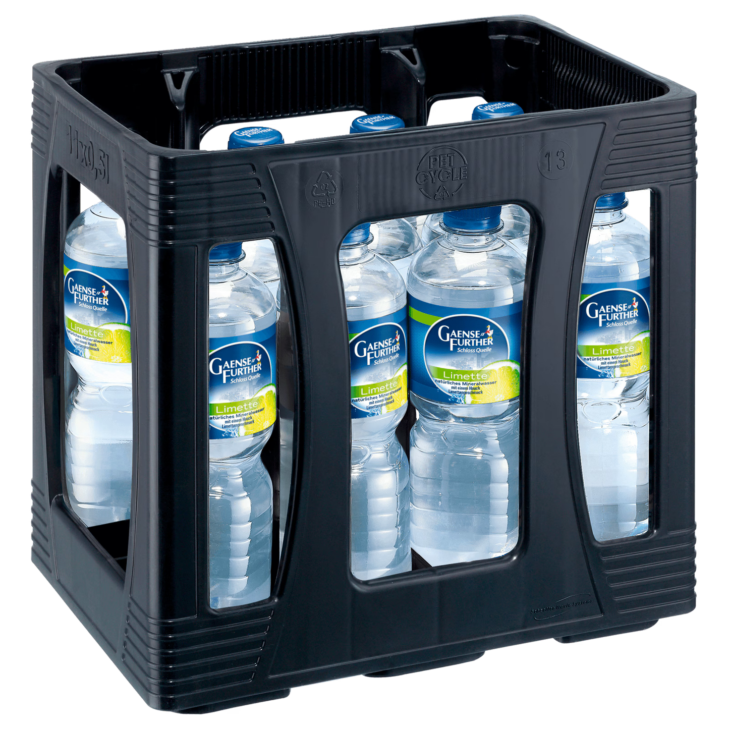 Gaensefurther Schloss Quelle Limette 11x0,5l PET