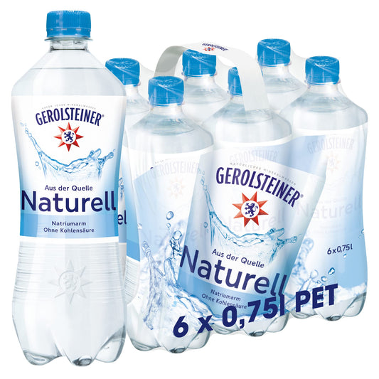Gerolsteiner Naturell 6x0,75l PET