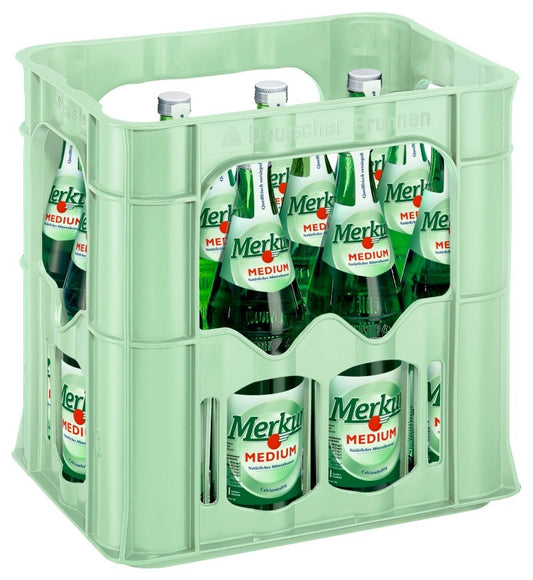 Merkur Mineralwasser Medium 12x0,7l Glas