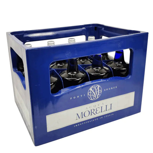 Acqua Morelli sparkling 12×0,75l – Kasten mit Glas-Flaschen