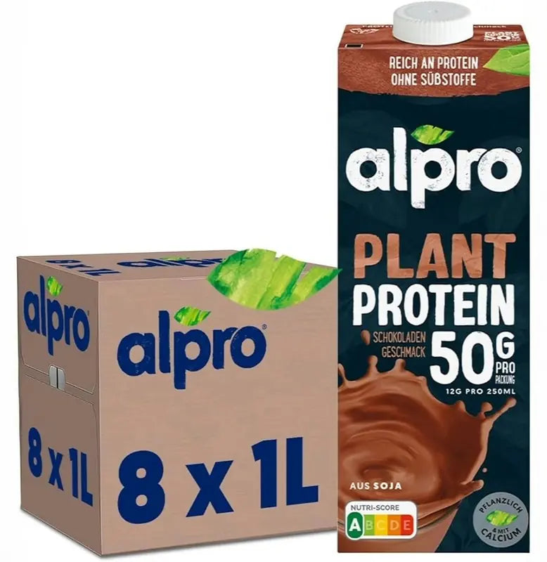 Alpro Soja Schoko 8×1l – Karton