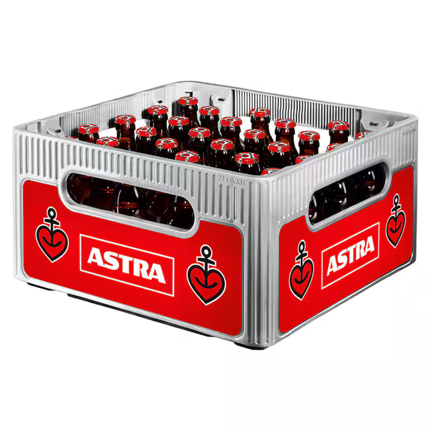 Astra Rakete Citrus 27×0,33l – Kasten mit Glas-Flaschen