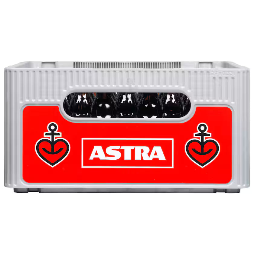 Astra Rotlicht 27×0,33l – Kasten mit Glas-Flaschen