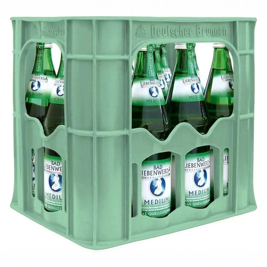 Bad Liebenwerda medium 12×0,75l – Kasten mit Glas-Flaschen
