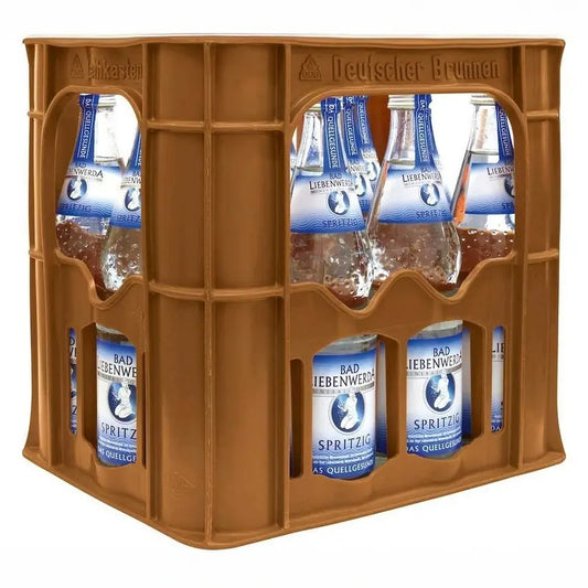 Bad Liebenwerda spritzig 12×0,75l – Kasten mit Glas-Flaschen