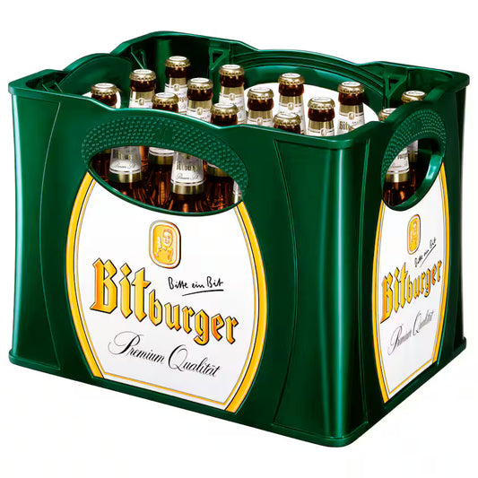 Bitburger Pils 20×0,5l – Kasten mit Glas-Flaschen