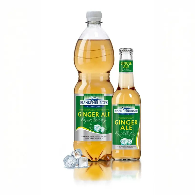 Blankenburger Wiesenquell Ginger Ale 20×0,25l – Kasten mit Glas-Flaschen