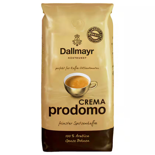 Dallmayr Prodomo Crema ganze Bohnen 1kg – Packung