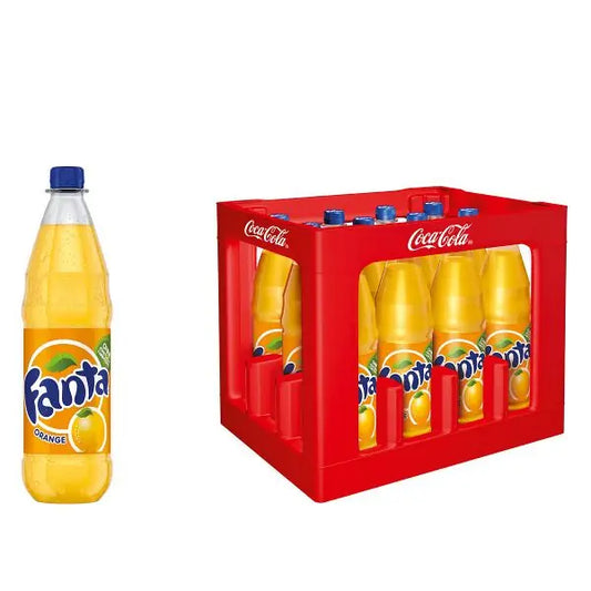 Fanta 12×1l – Kasten mit PET-Flaschen