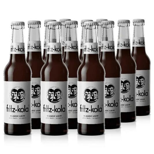 fritz-kola Classic light 24×0,33l – Kasten mit Glas-Flaschen