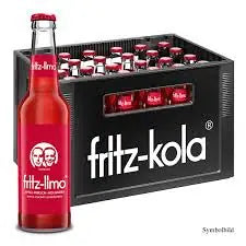 fritz-limo Apfel-Kirsch-Holunder 24×0,33l – Kasten mit Glas-Flaschen