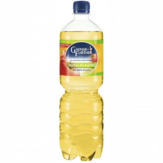 Gaensefurther Schloss Quelle Apfelschorle 11×0,5l – Kasten mit PET-Flaschen