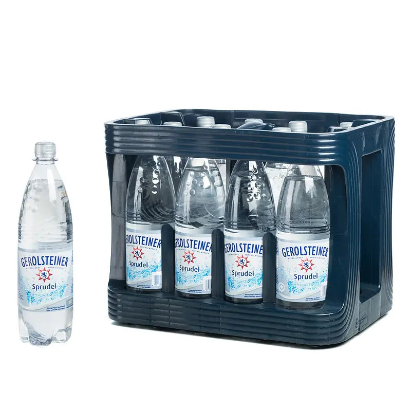 Gerolsteiner Sprudel 12×1l – Kasten mit PET-Flaschen