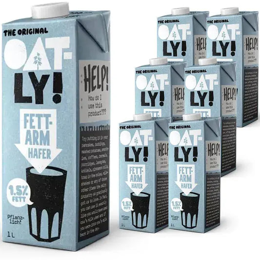 Oatly Haferdrink fettarm 6×1l – Karton
