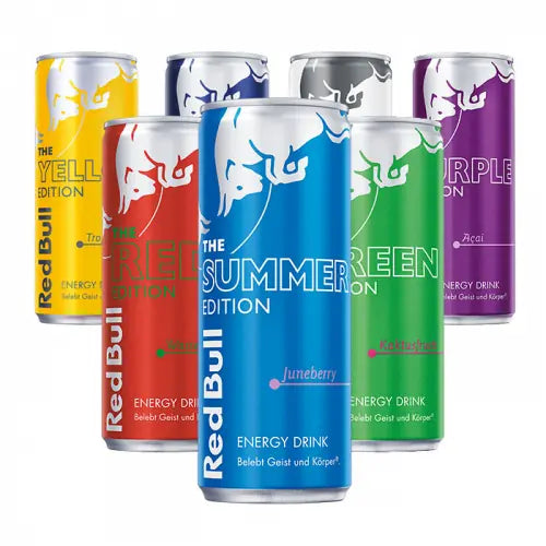 Red Bull Energy Drink (alle Sorten) 24×0,25l – Stiege mit Dosen