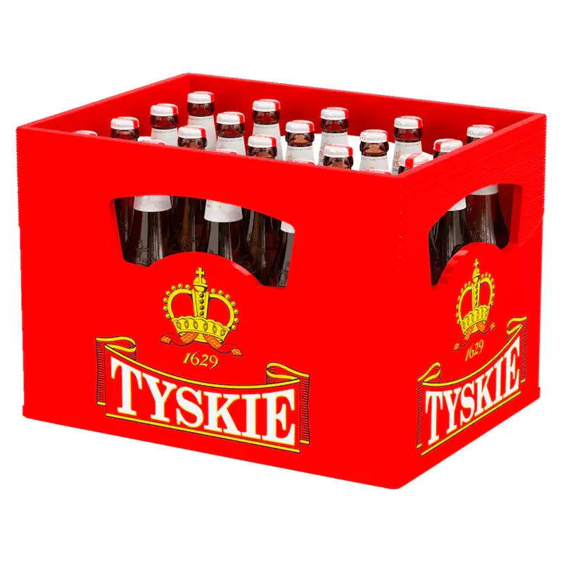 Tyskie Pils 20×0,5l – Kasten mit Glas-Flaschen